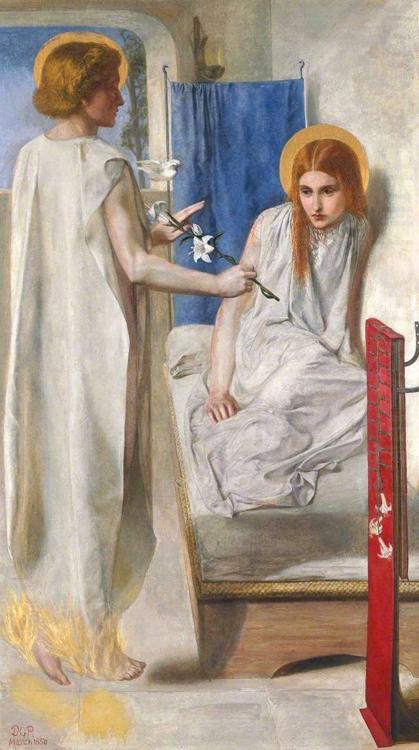 Dante Gabriel Rossetti Ecce Ancilla Domini (mk28) china oil painting image